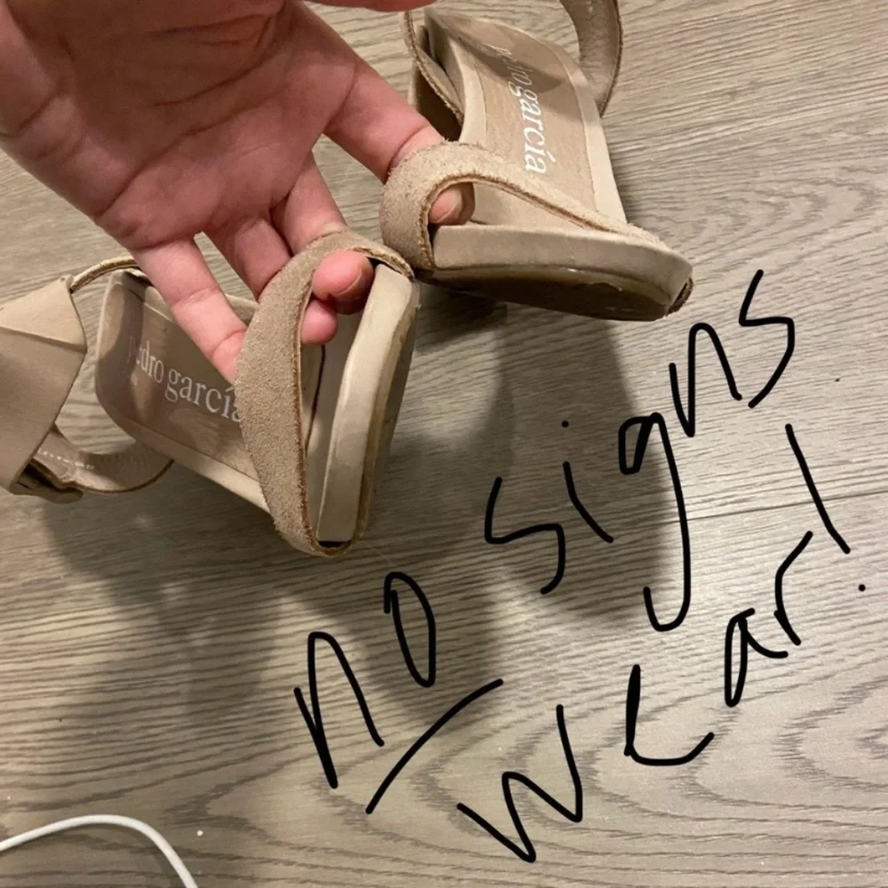 Pedro Garcia - Willa Sandals - Tan Suede Leather - Size EU38 - Pristine - Picture 14 of 15